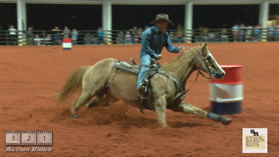 26 Jamey Hunt on Gripe Gut at 2022 Stock Ranch Slot Race