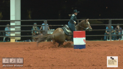 8 Angie Hammock on Blazin Jedi at 2022 Stock Ranch Slot Race