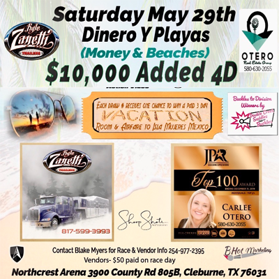 Order Videos from Money & Beaches Barrel Race - Northcrest Arena Cleburne, TX May 28-29, 2021